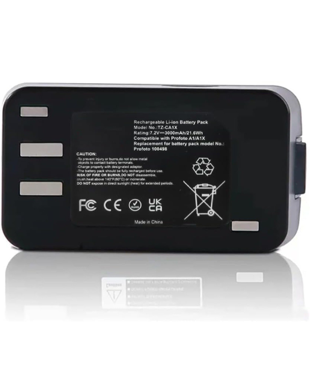 TZ-CA1X Replacement Battery for Profoto A1 A1X A10 3000mAh Li-ion 100498 100397