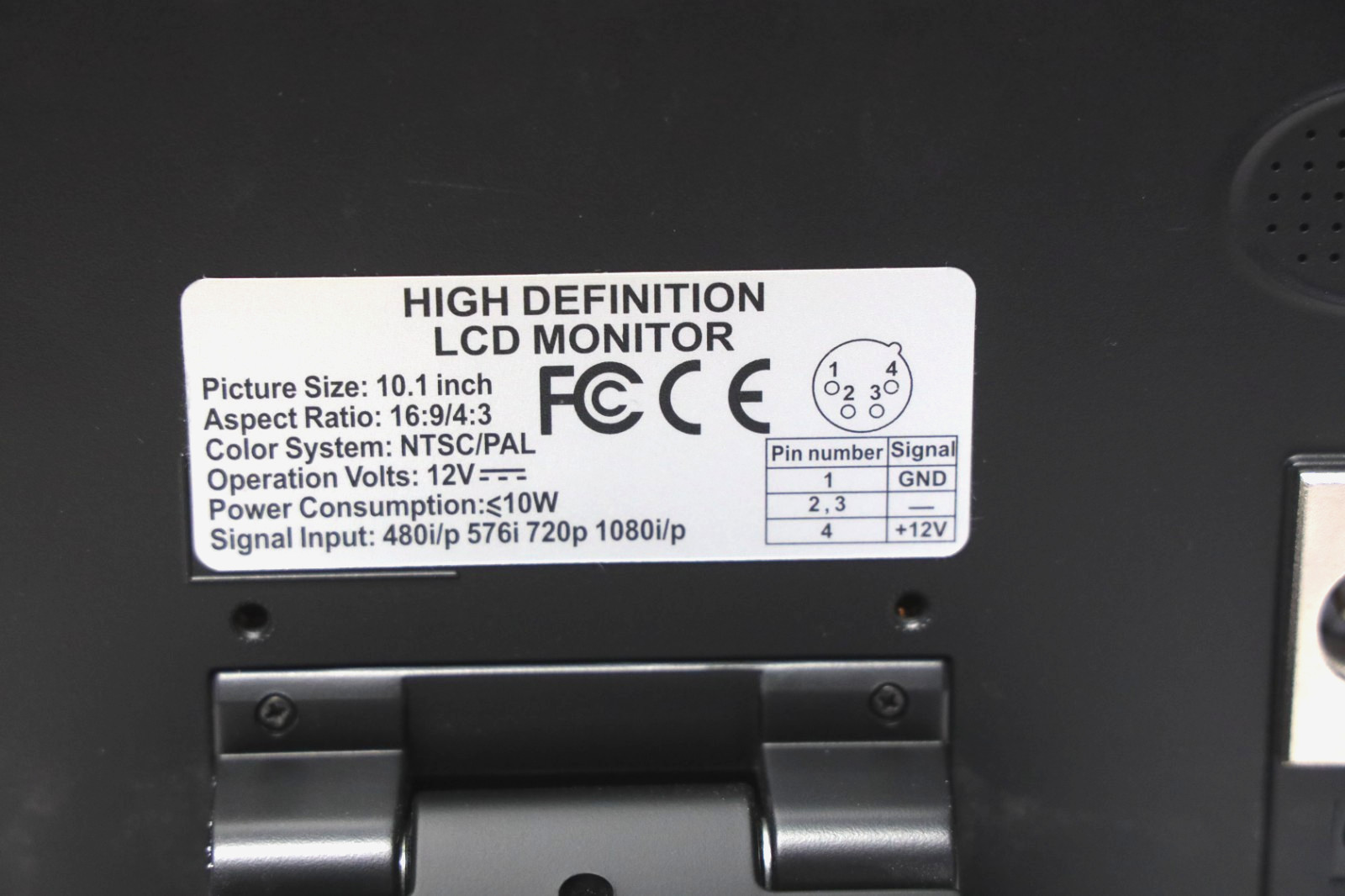 Lilliput 10.1″ FA1013-NP/H/Y 16:9 HDMI IN FIELD Monitor W/ YPBPR +Power supply