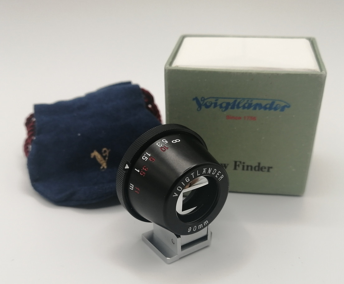 READ🎦VIDEO👀 🌟N MINT🌟 Voigtlander Various External View finder 90mm From JP