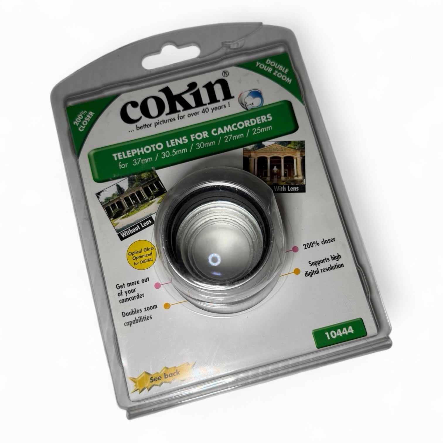 Cokin 10444 Telephoto Attachment Lens For Camcorders 37mm/30.5mm/30mm/27mm/25mm