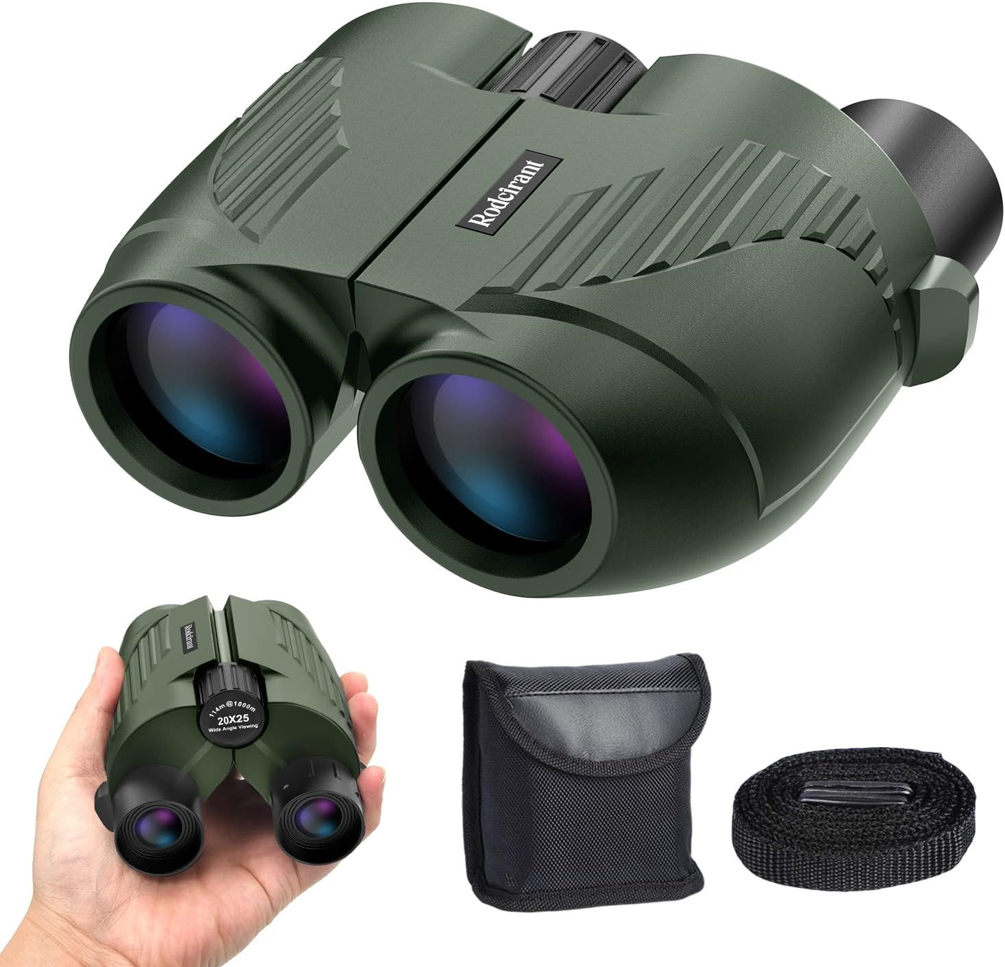 20X25 High Powered Binoculars for Adults,Compact HD Waterproof Durable and Clear