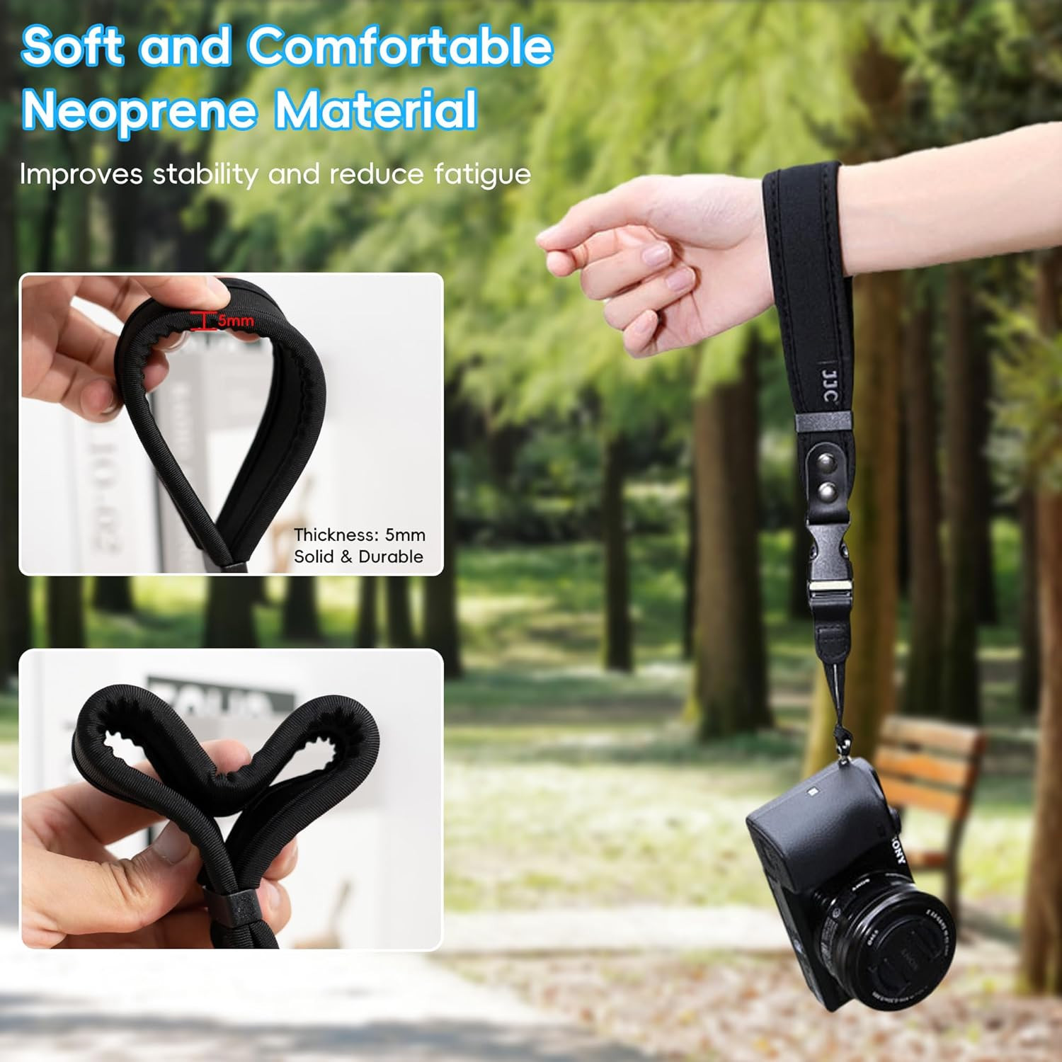 Quick Release Soft Neoprene Camera Hand Wrist Grip Strap for Sony A7CII A7CR A7R