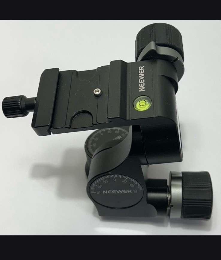 NEEWER TH16 3-Way Geared Tripod Head, 3-Axis Pan/Tilt Head with Millimeter-Level