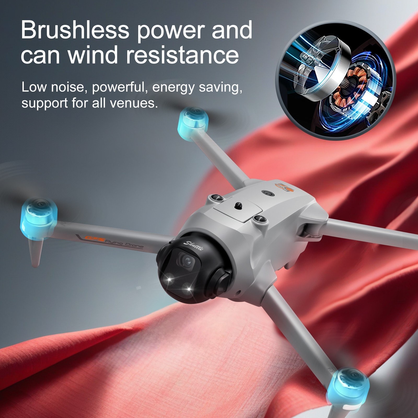 YL059 Drone 4.5″ Screen GPS FPV 4K Camera Lift Obstacle Avoidance Quadcopter NEW