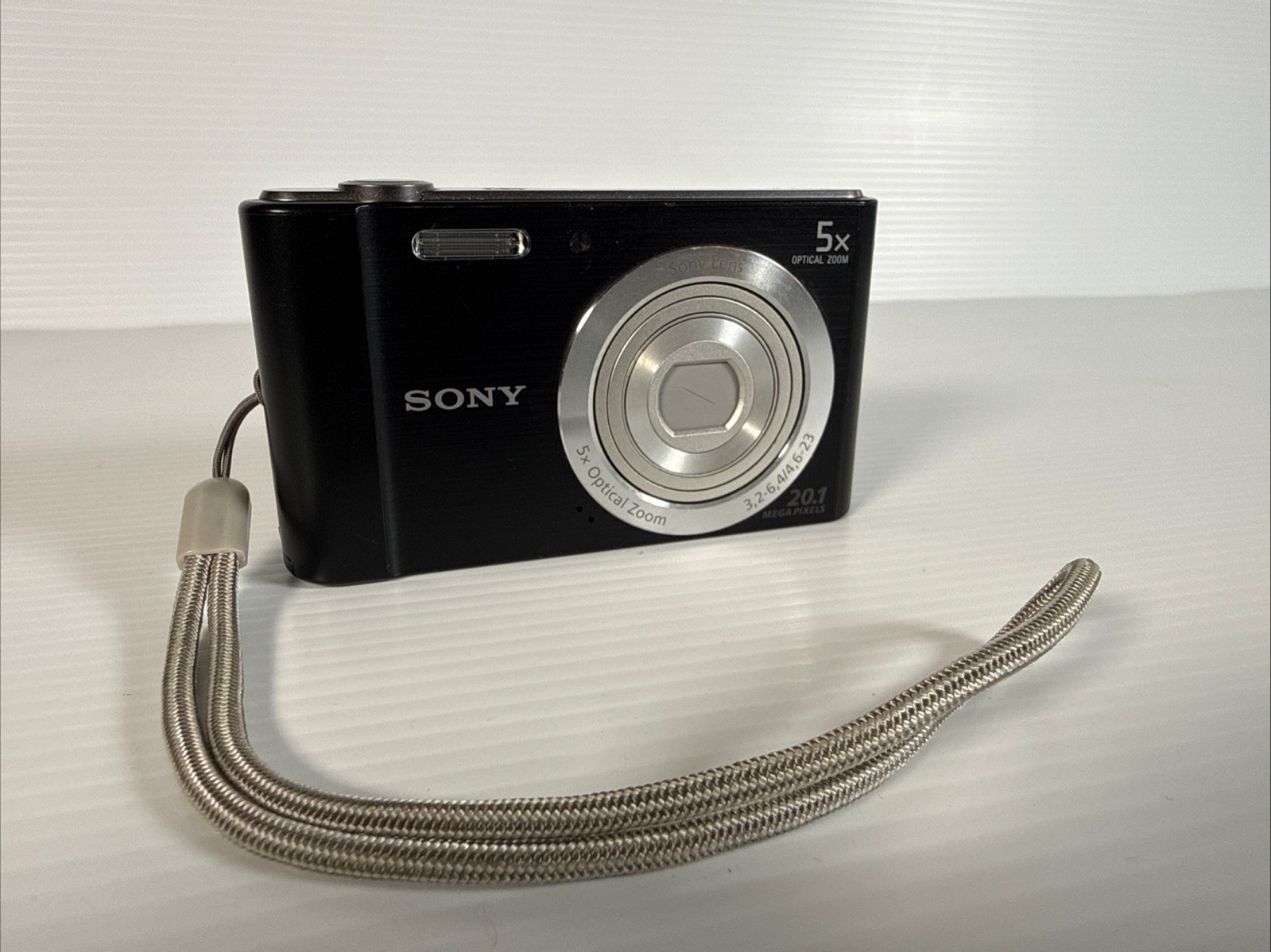 Sony Cyber-shot DSC-W800 20.1 MP 5x Optical Zoom Digital Camera Black Tested