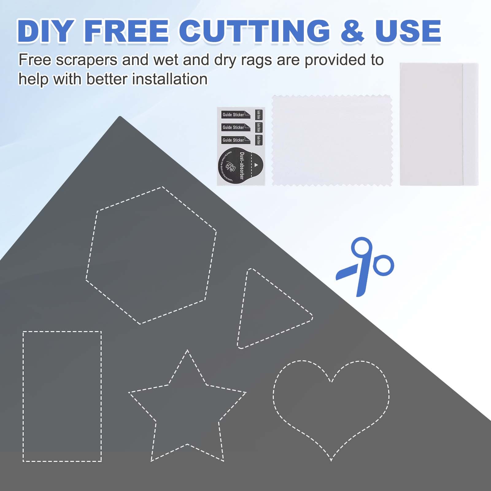 6.5″ Adhesive Polarized Film with Cleaning Kit, 0 Degree