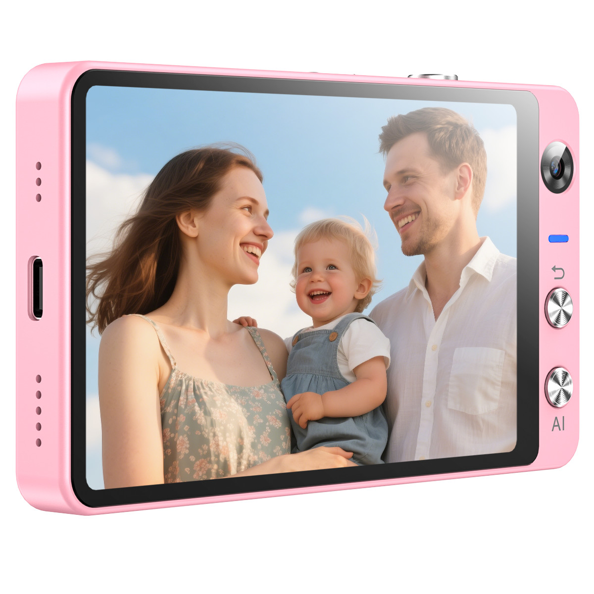 W&O AI Digital Camera, 3.97” LCD Display Screen Dual-lens Cameras Photography