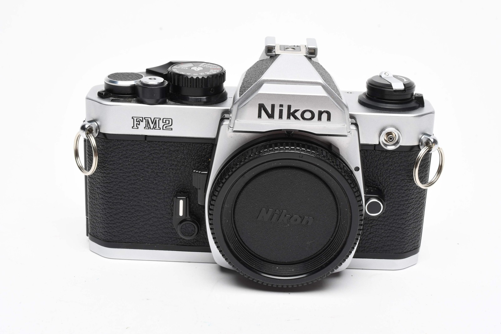 Nikon FM2 chrome 35mm SLR body, New seals, Mint-