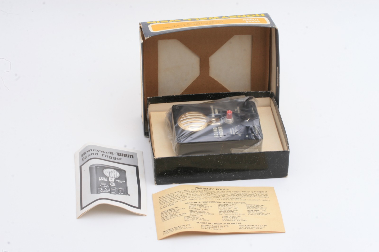 Honeywell WEIN Sound Trigger for Electronic Flash Vintage w/ original packaging