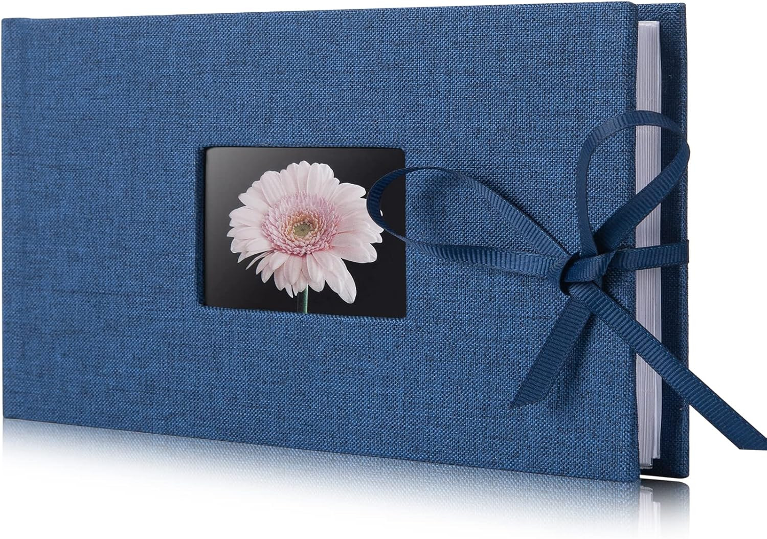 Small Photo Album 4×6, Picture Album Holds 24 Horizontal Photos, Linen Fabric C