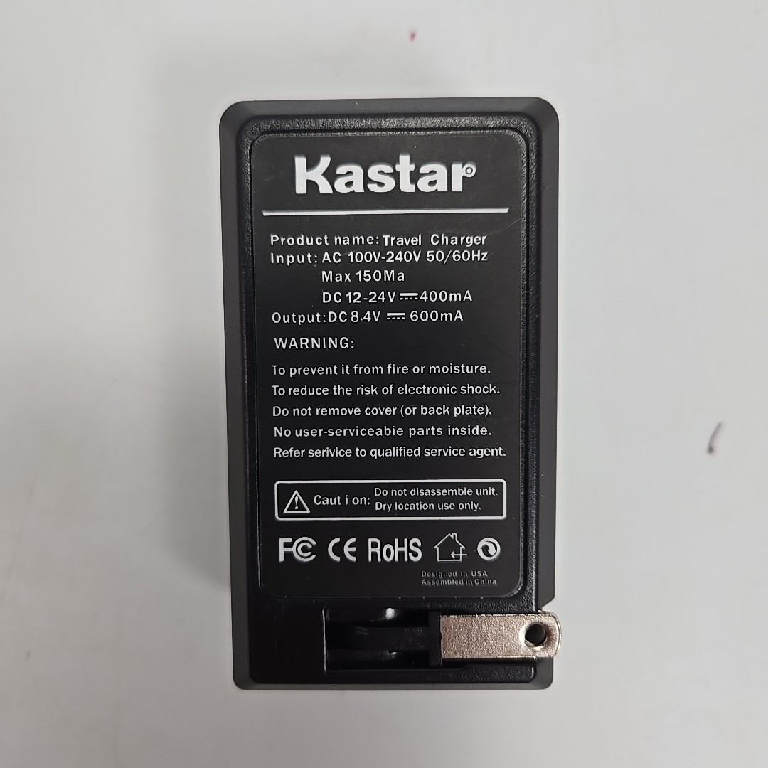 Kastar Battery Travel Charger Input AC 100V-240V Max 150mA