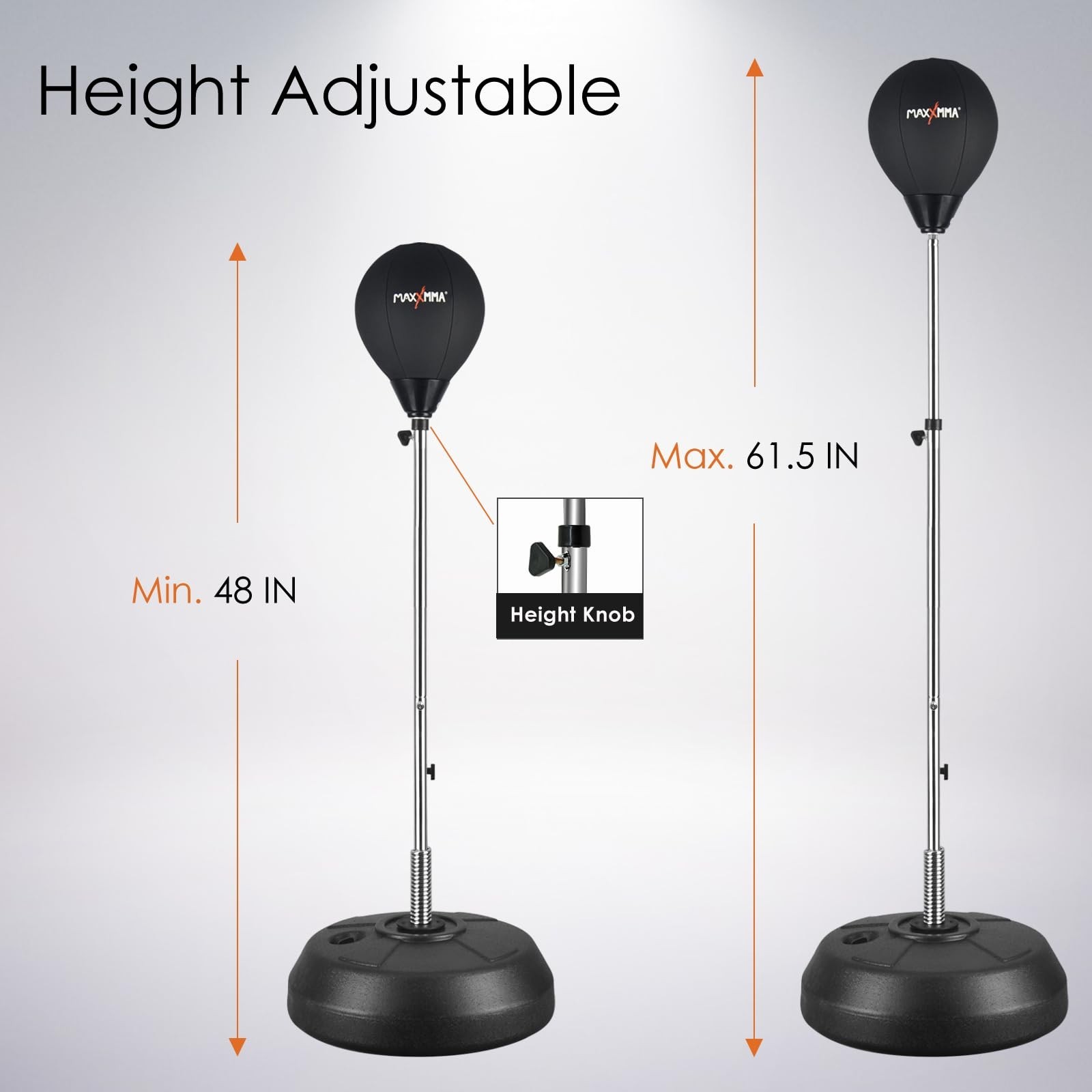 Speed-Adjustable Freestanding Reflex Bag Kit 8 Pounds