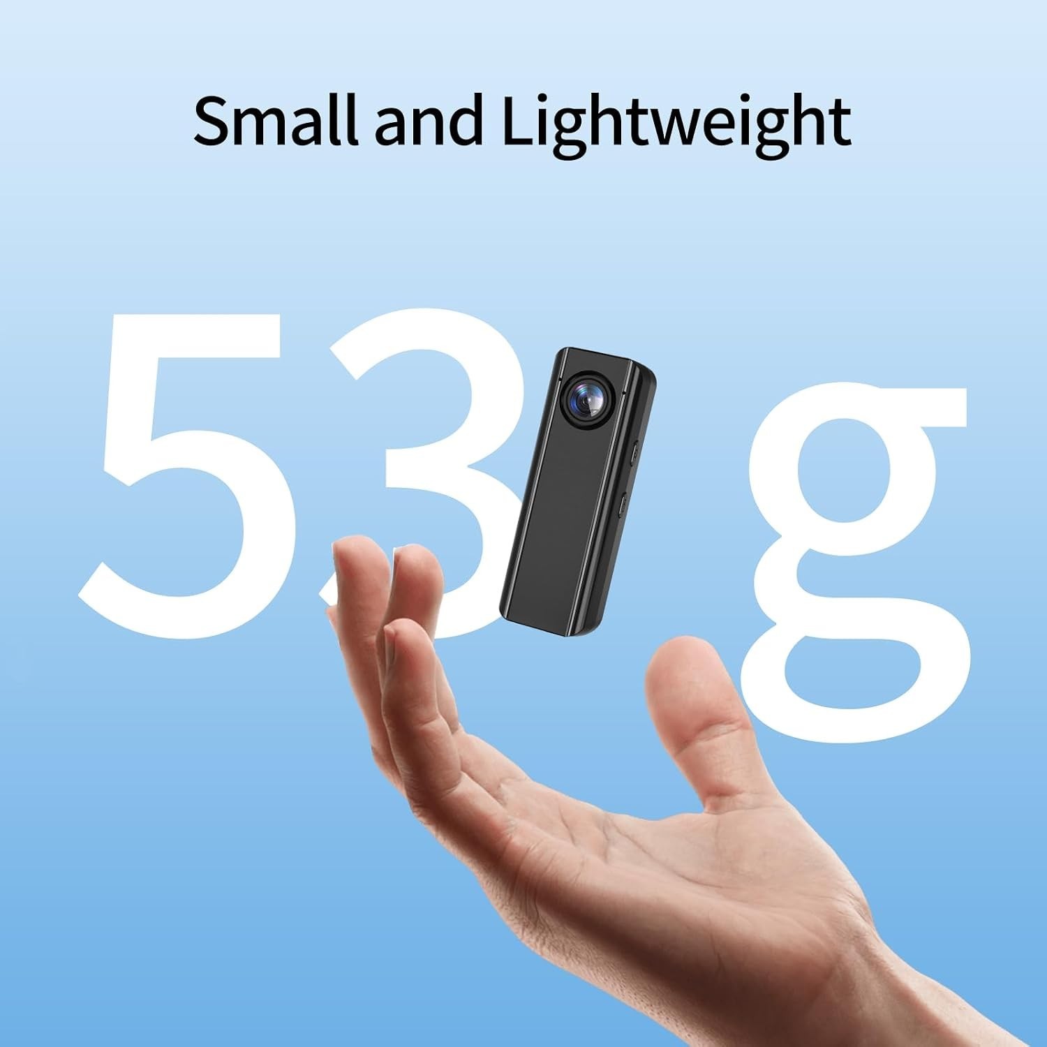 Compact 4K Sports Camera with Hands-Free Operation and Magnetic Clip Accessory