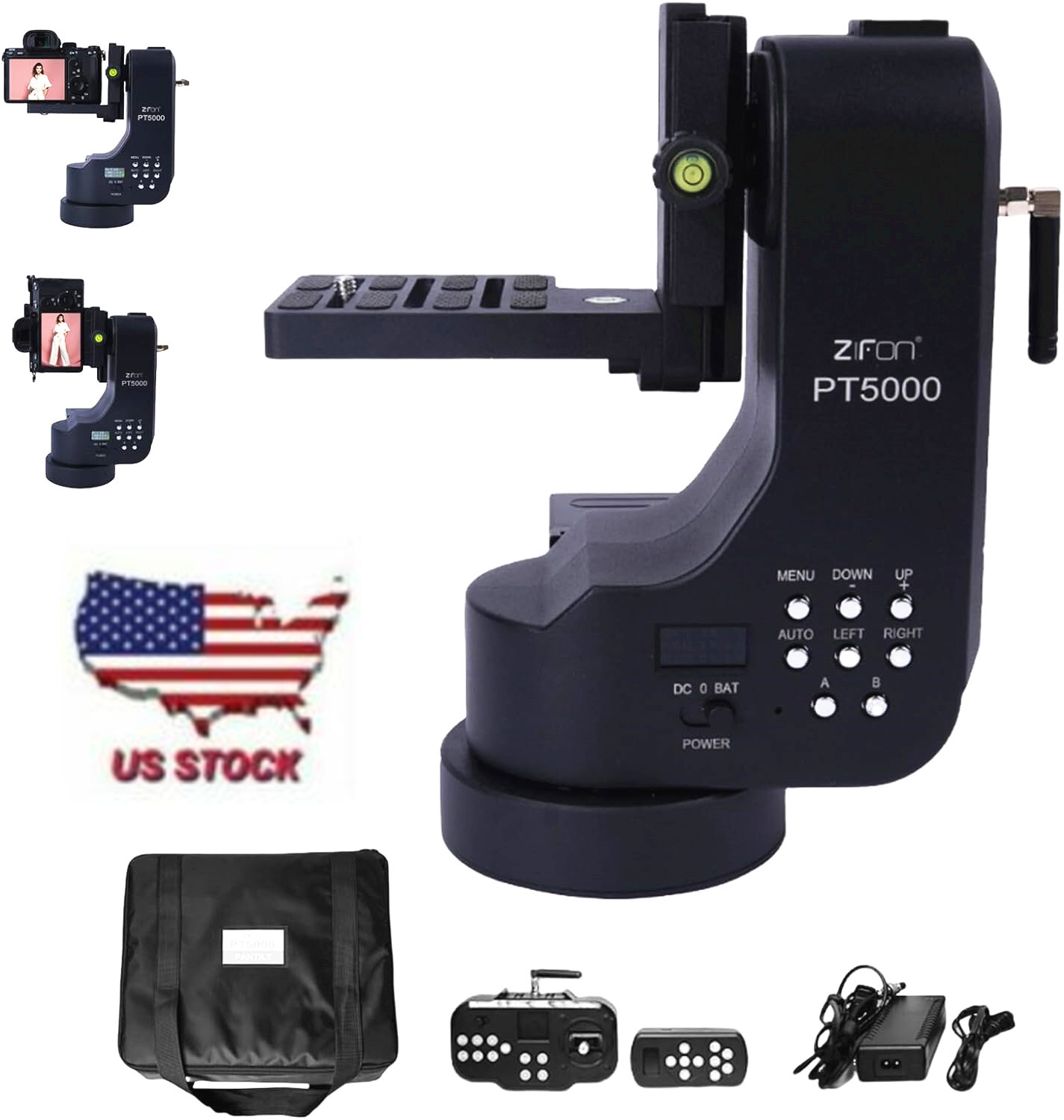 ZIFON PT-5000 Camera Motorized Electric Pan & Tilt 360° Panoramic Remote Control