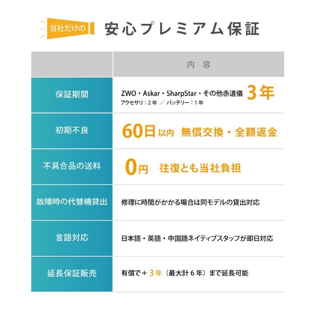 ¥5,300 Discount, 3-Year Warranty, 60-Day Initial Defect Guarantee. /