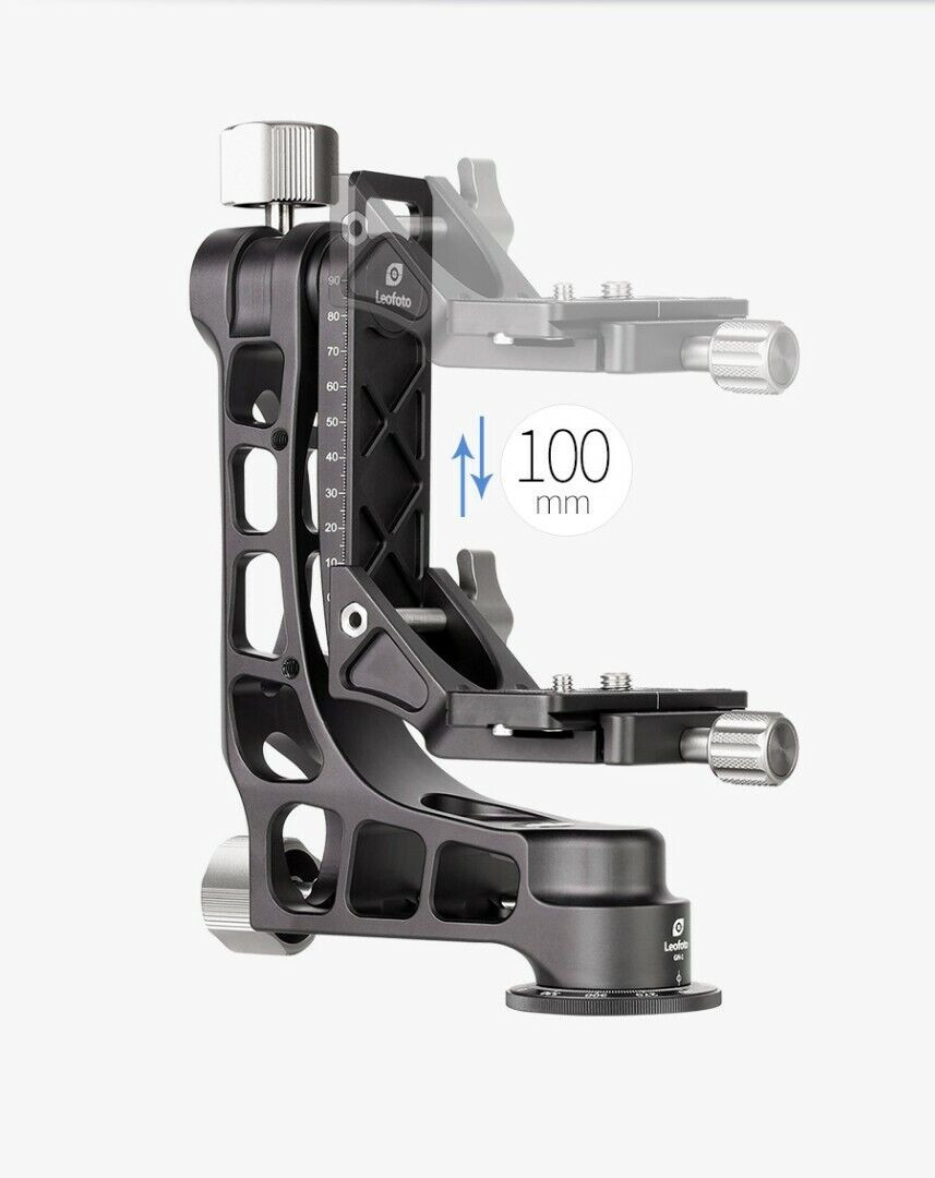 【Leofoto USA】Leofoto PG-1 Gimbal Head Lightweight 2.2 LB (Black) / Arca