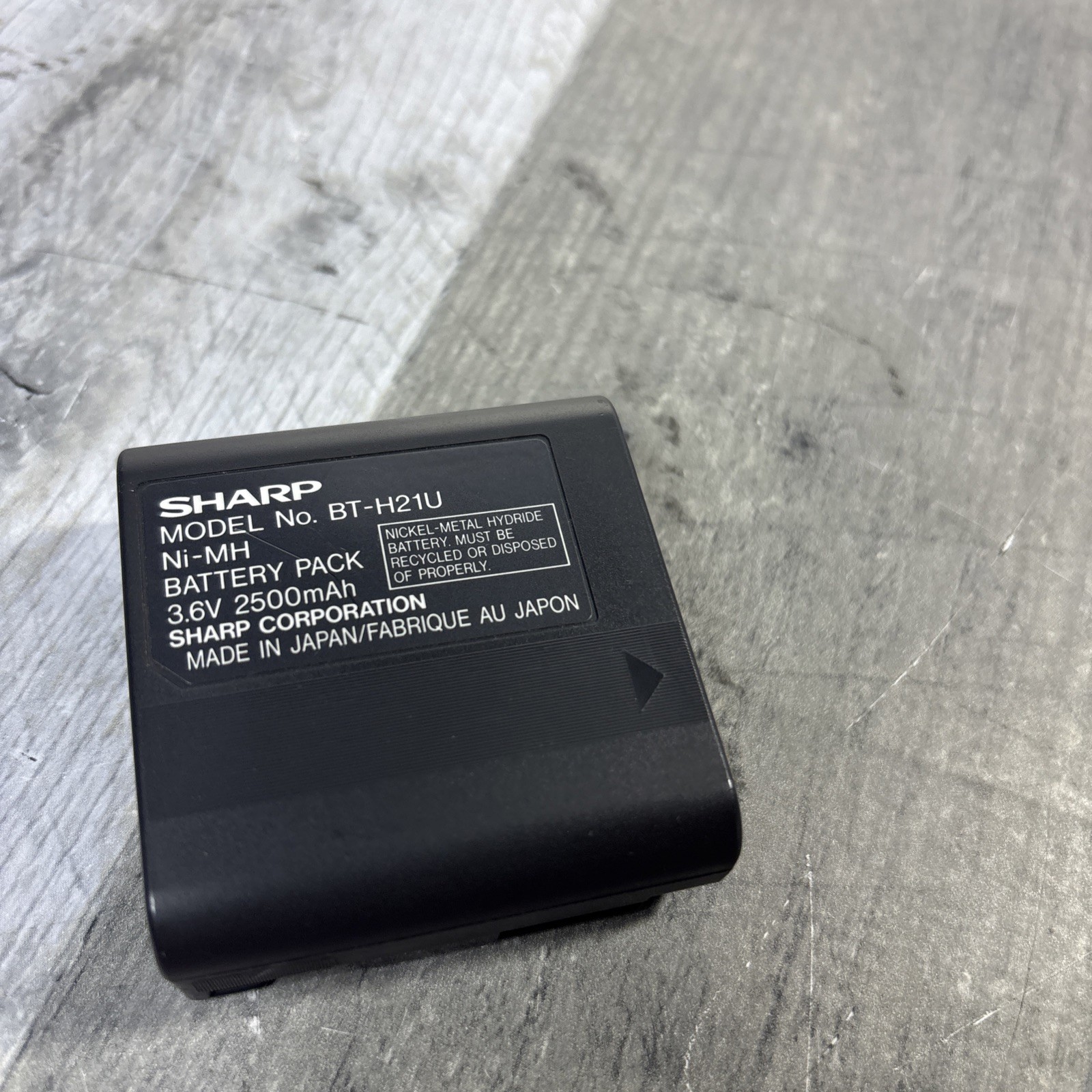 Sharp BT-H22U Battery Pack Black 3.6V 2700mAh Rechargeable for Viewcam VL-A10H