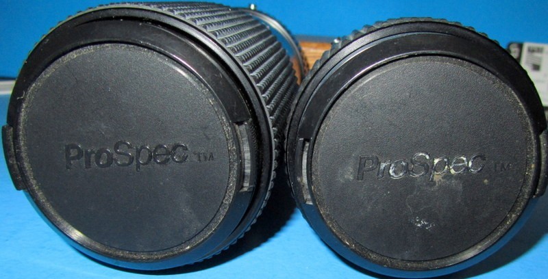 Lot of 2 PROSPEC 55mm MC AUTO ZOOM Camera Lenses See Photos Seller Guarantee