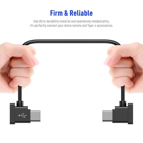 USB C to USB C Remote Controller Cable for DJI Mavic 3 Mini 2 Mini 3 TPE Black