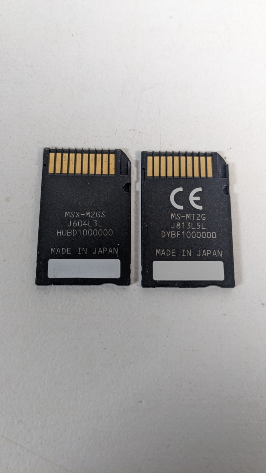 Sony 2Gb (2pcs) Memory Stick Pro Duo Magic Gate for Sony Camera & PSP TESTED