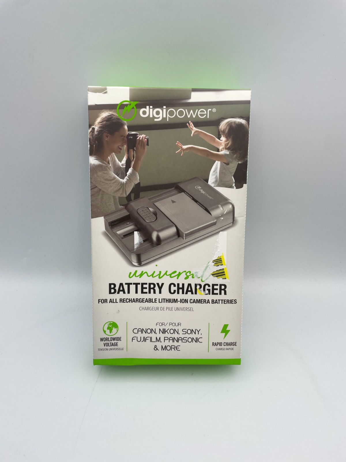 Digipower TC-200 Universal Battery Charger for Lithium-Ion Batteries Black O-Box