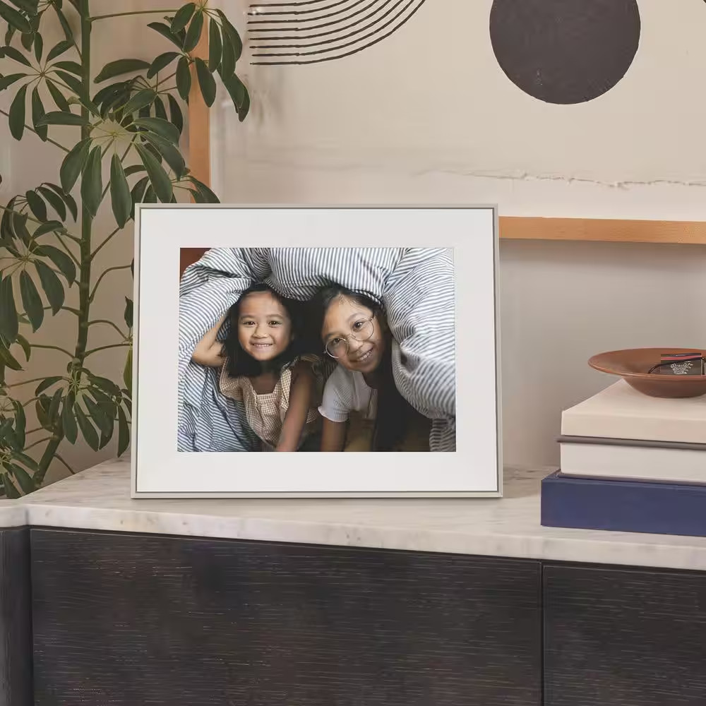Aspen by Aura 12 In. Clay with White Mat Digital Picture Frame with Wi Fi 1200 X