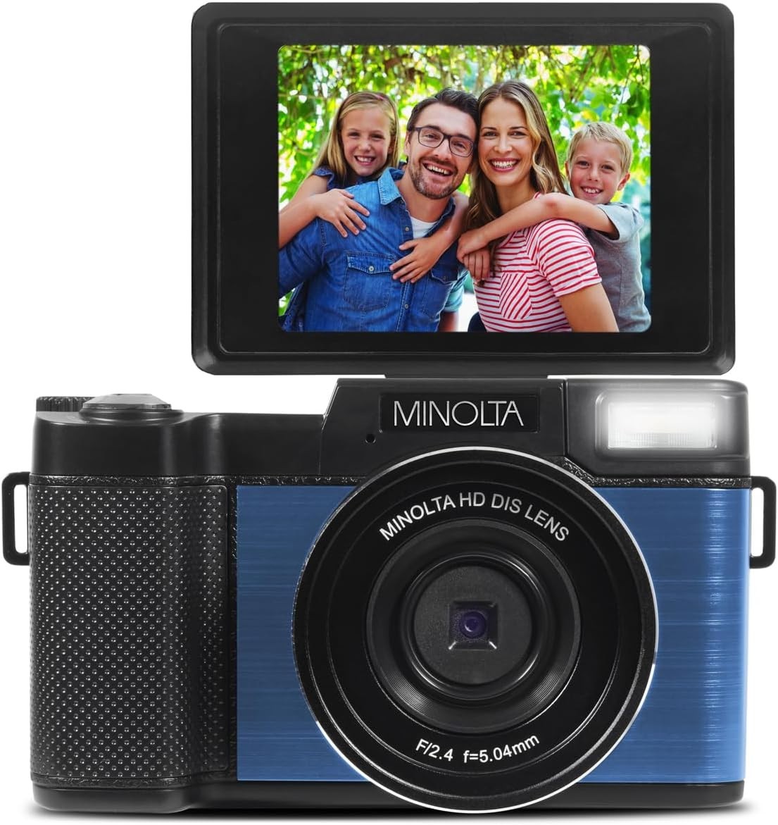 Minolta MND30 30MP 2.7K QHD 3.0″ LCD Screen Digital Camera, Blue