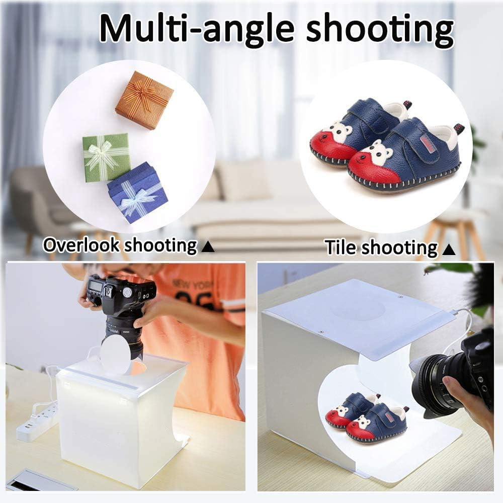 Mini Photo Studio Light Box Portable Folding Photography Tent 40 LED Lights 6 Ba