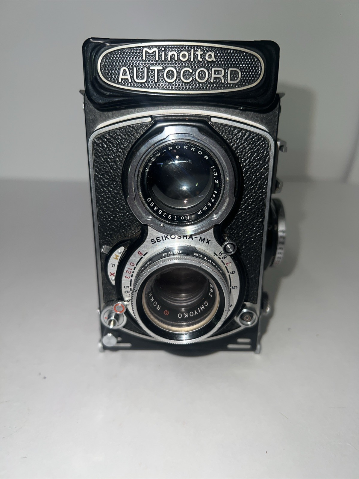 Minolta Autocord LMX CLA Bright Screen Meter Works With Leatherette Case