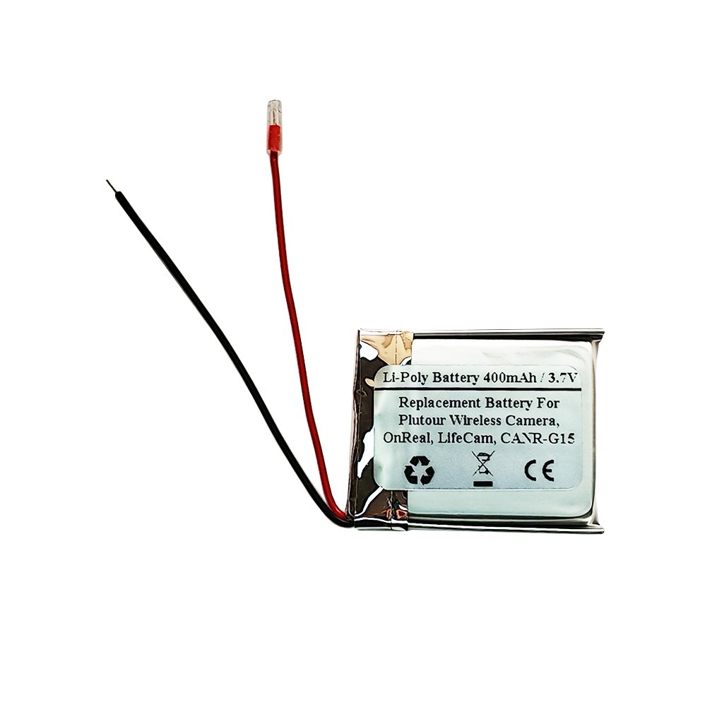 3.7V 400mAh Battery For Plutour Wireless Camera, OnReal, LifeCam, CANR-G15