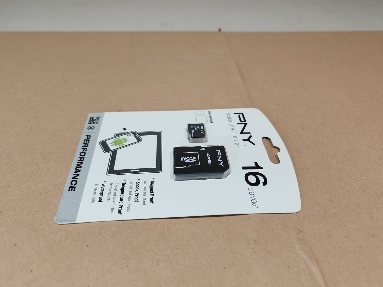 PNY 16GB MICRO SD HC PERFORMANCE CARD NEW SEALED FREE SHIPPING