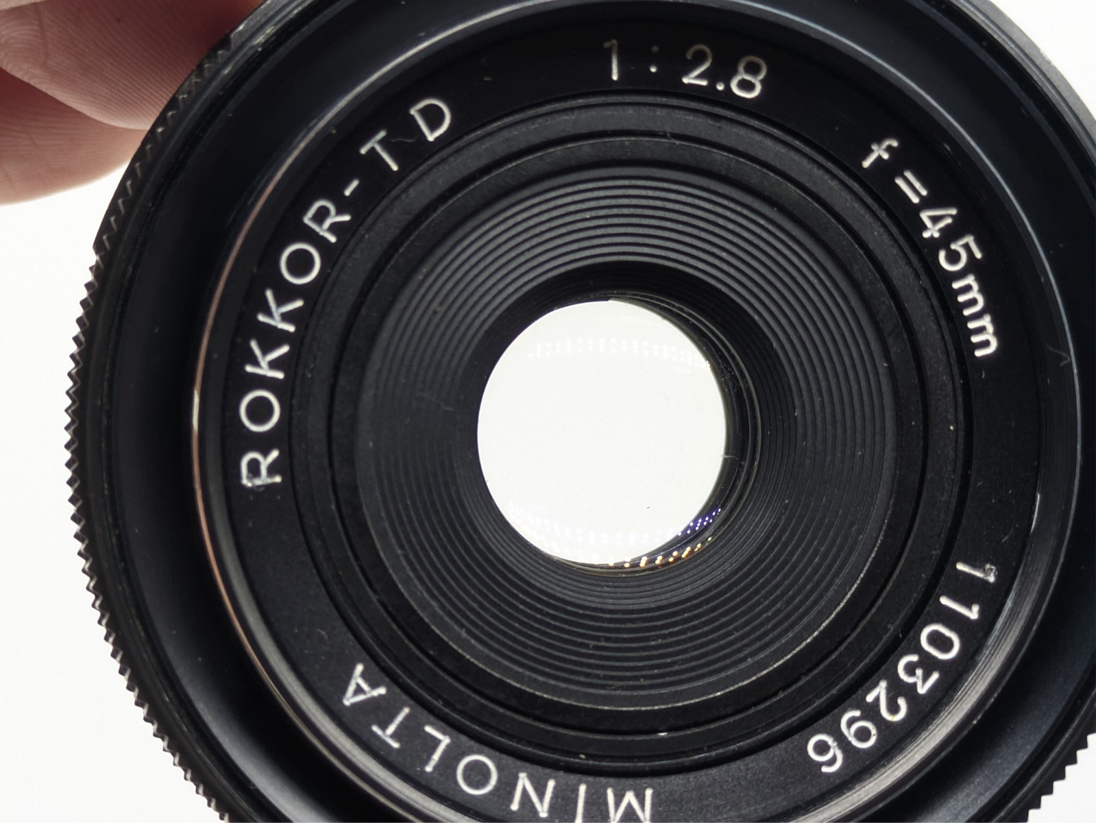 Video*[N MINT] Minolta ROKKOR TD 45mm F2.8 MF Pancake Prime Lens JAPAN 1day ship
