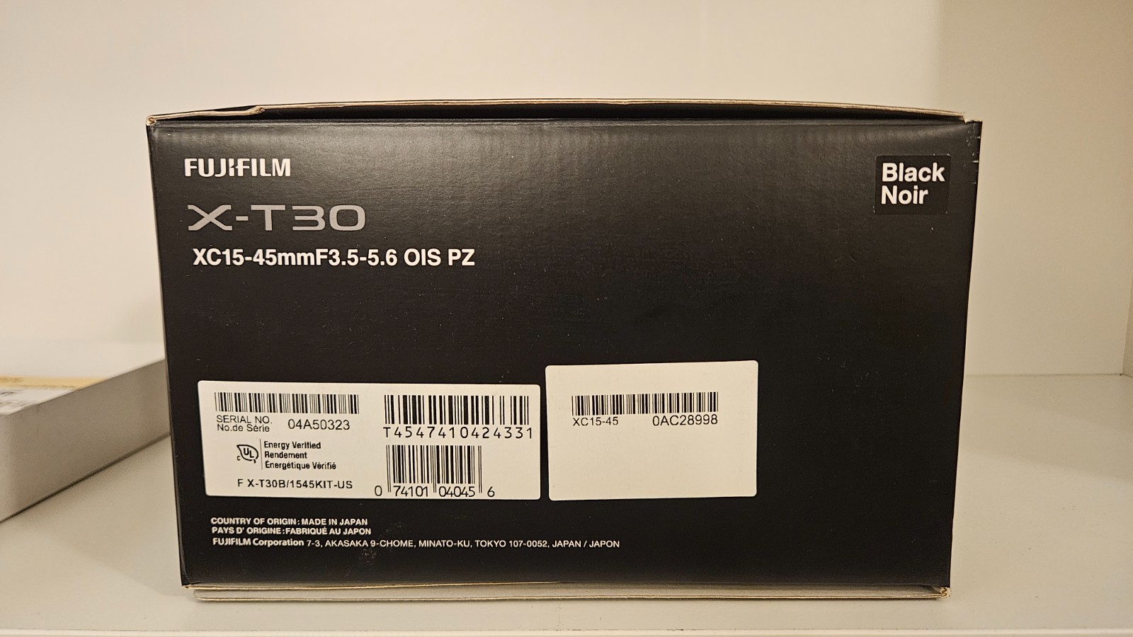 Fujifilm X-T30 Mirrorless Black + XC 15-45mm Lens Mint 1K Shutter Strap SD Card