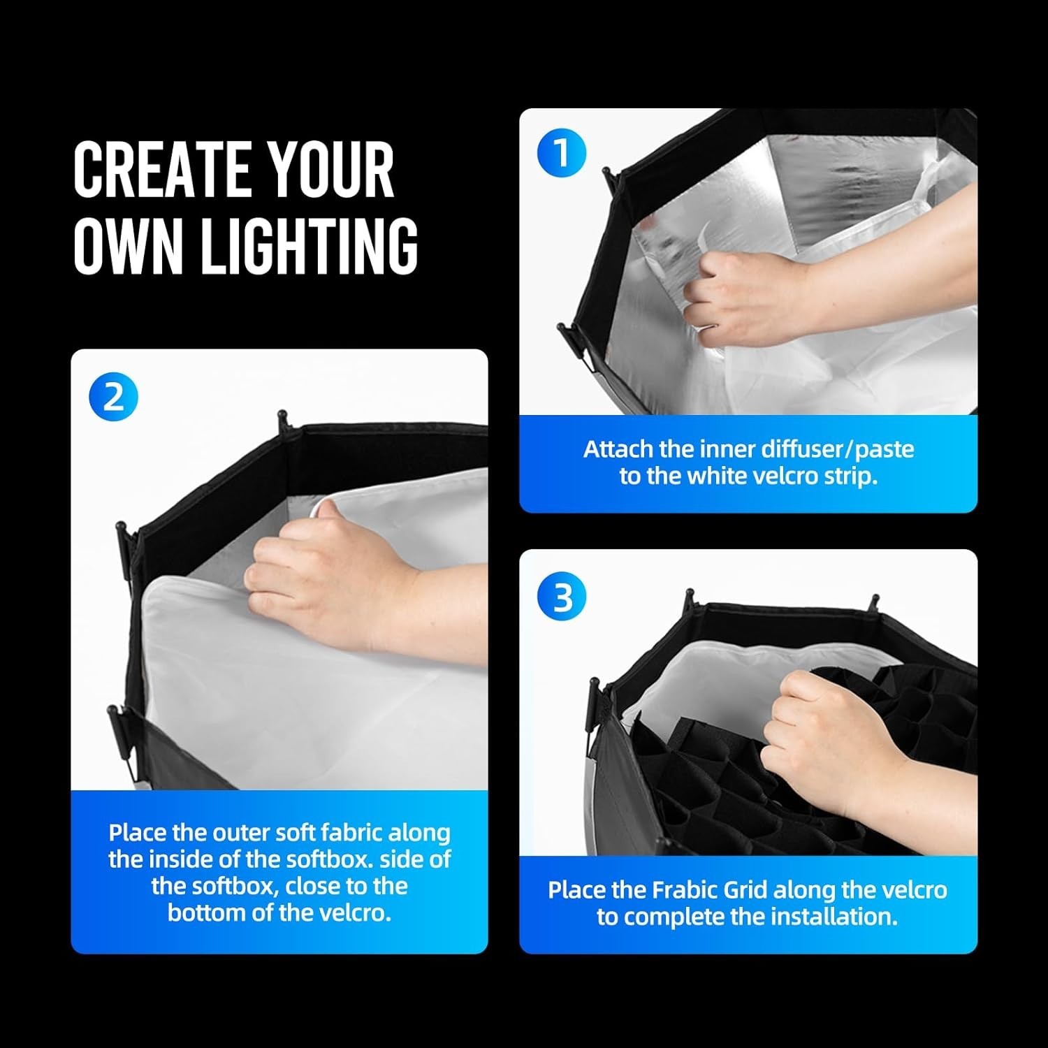 Mini 11.8″ Softbox with Quick Release & Honeycomb Grid for Stunning Photography