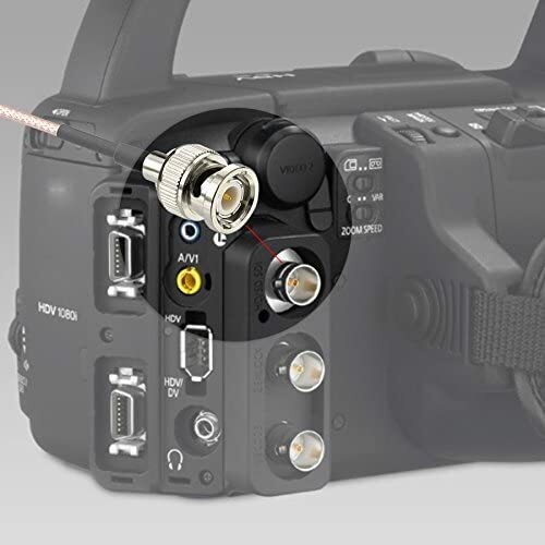 Bingfu DIN 1.0/2.3 Male to BNC Male 75 Ohm Vedio SDI Cable 3 feet 1m for HD SDI