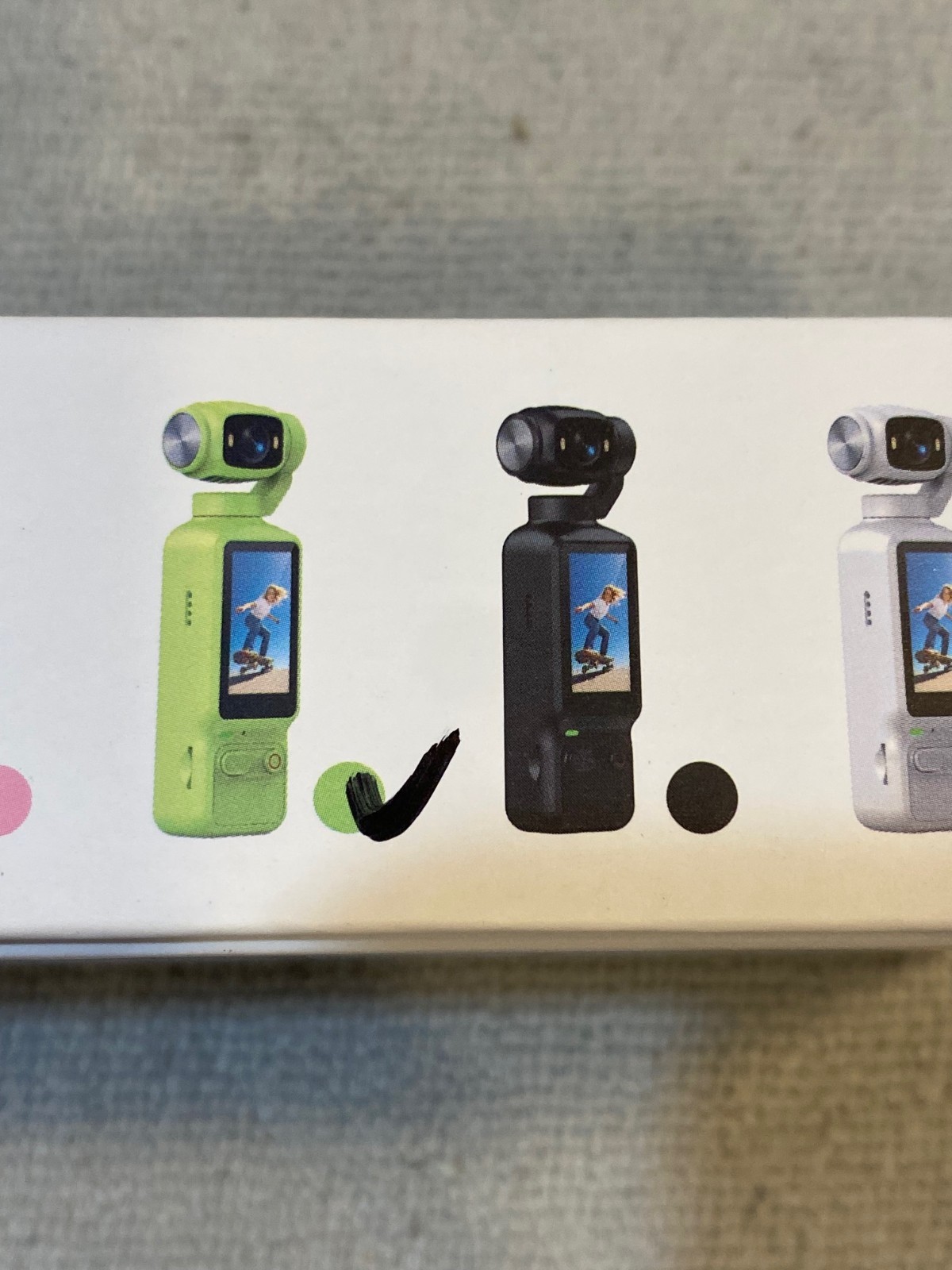 LIME GREEN LK-032 Sport Action Camera Hi-Def 180/90 Rotate Data Cable NEW IN BOX