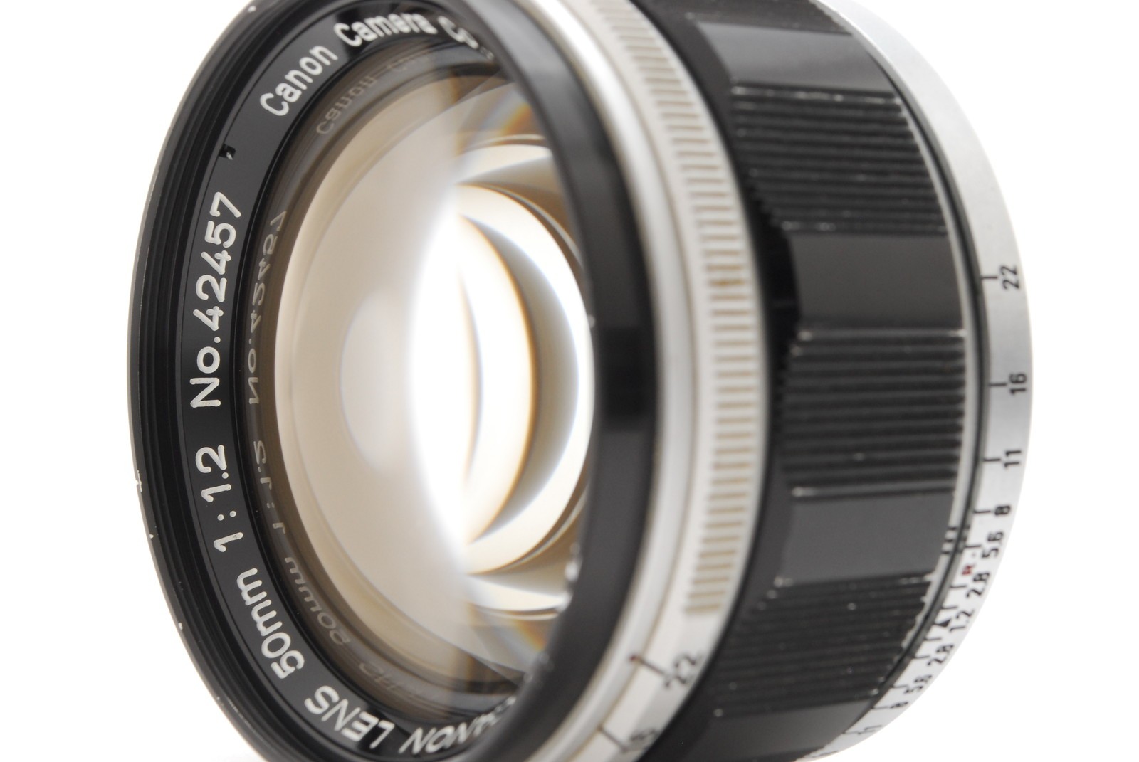 [Exc+5] Canon 50mm F/1.2 F1.2 Lens LTM L39 Leica Screw Mount w/ Case From JAPAN