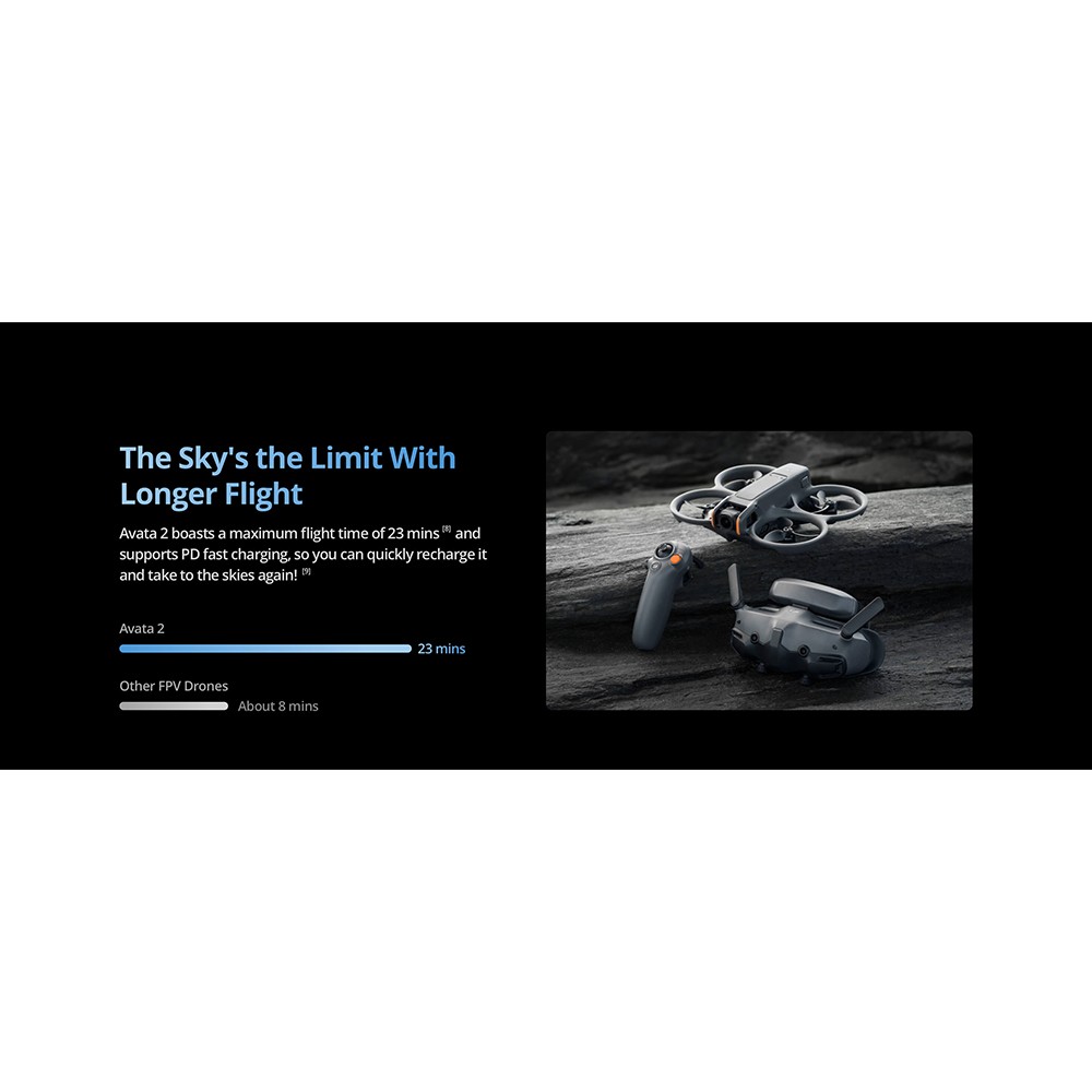 DJI Avata 2 Fly Smart Combo (Single Battery) with FPV Drone, Goggles, Remote