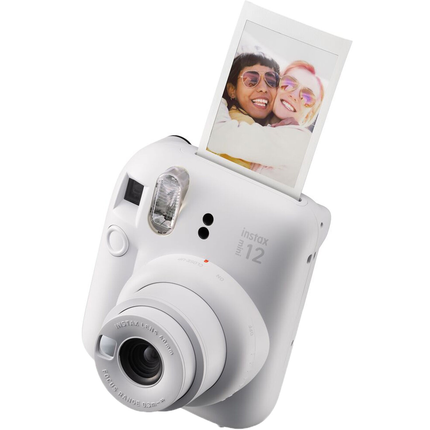 FUJIFILM INSTAX MINI 12 Instant Film Camera with Instant Film – Clay White