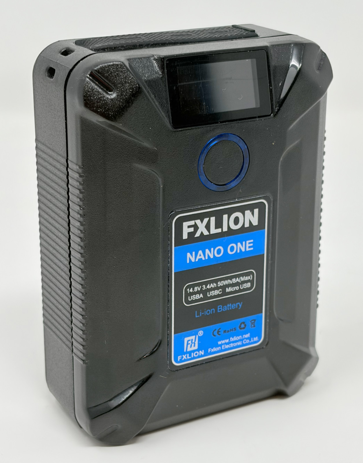 FXLION NANO ONE V-Mount V-Lock Li-ion Camera Battery 50Wh 14.8V 3.4Ah D-Tap USB