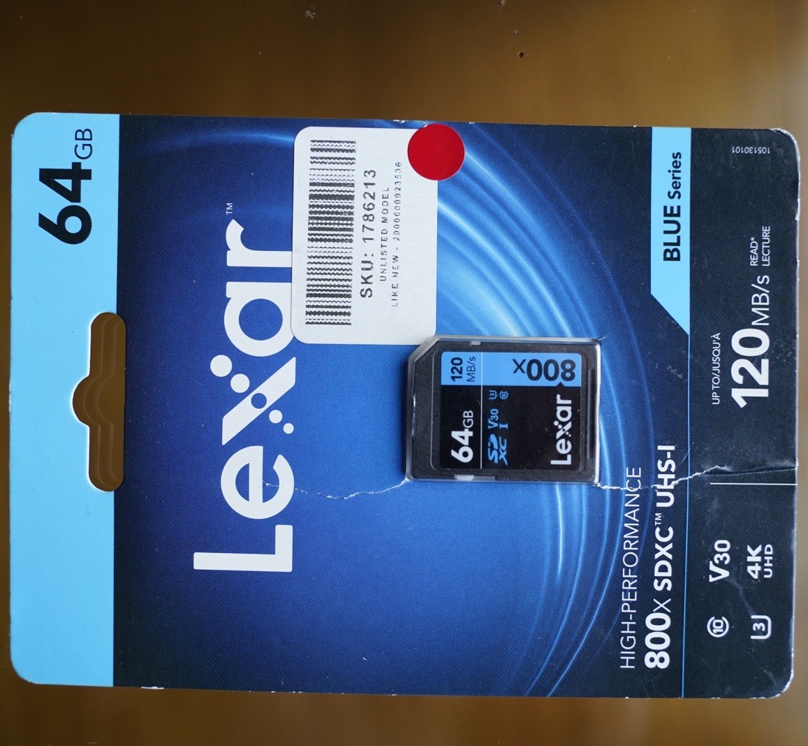 Lexar Pro 1066x 64gb & NEW Lexar 800x 64gb UHS-I V30 SD Cards