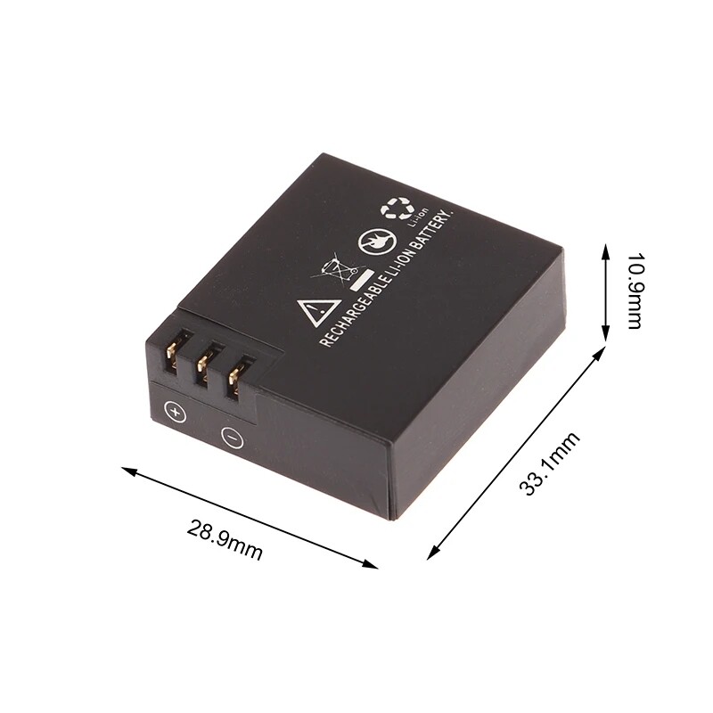 3.7V 900mAh 3.33Wh Li-ion Battery For Sports Camera SJ6000 SJ4000 SJ7000 M10