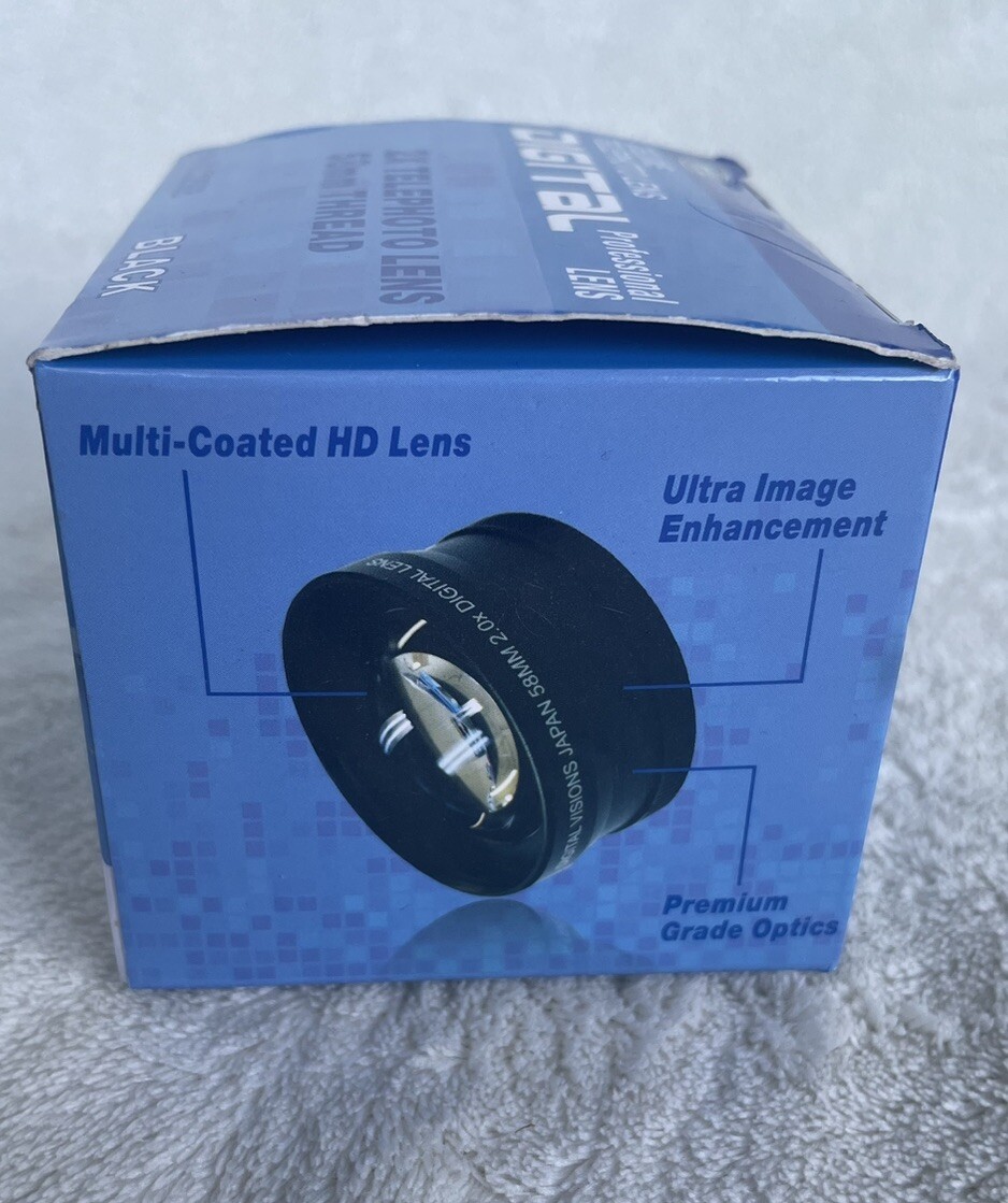 Digital Visions 2x High Speed Auto Focus Camera Lens VLC258B 58mm Thread HD
