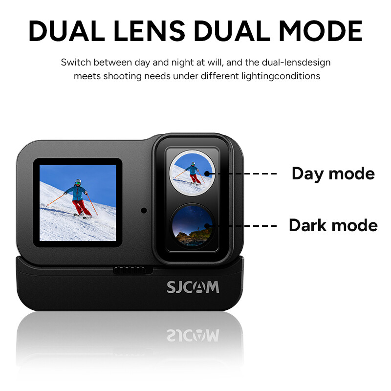 SJCAM SJ20 Dual Lens 4K Action Camera Night Vision 20MP Sport Camera Waterproof