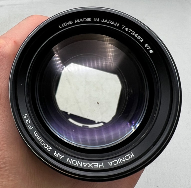 Konica Hexanon AR 200mm F3.5 Konica AR Mount Lens SLR/Mirrorless Cameras Fungus
