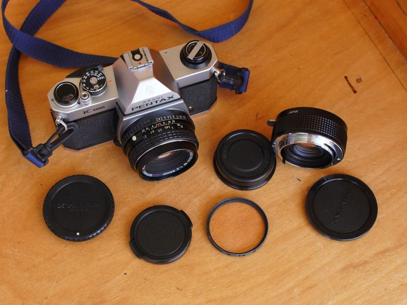 Pentax K1000 35mm Film Camera w/Fast 50mm F2.0 Lens Working VGood Condition #10