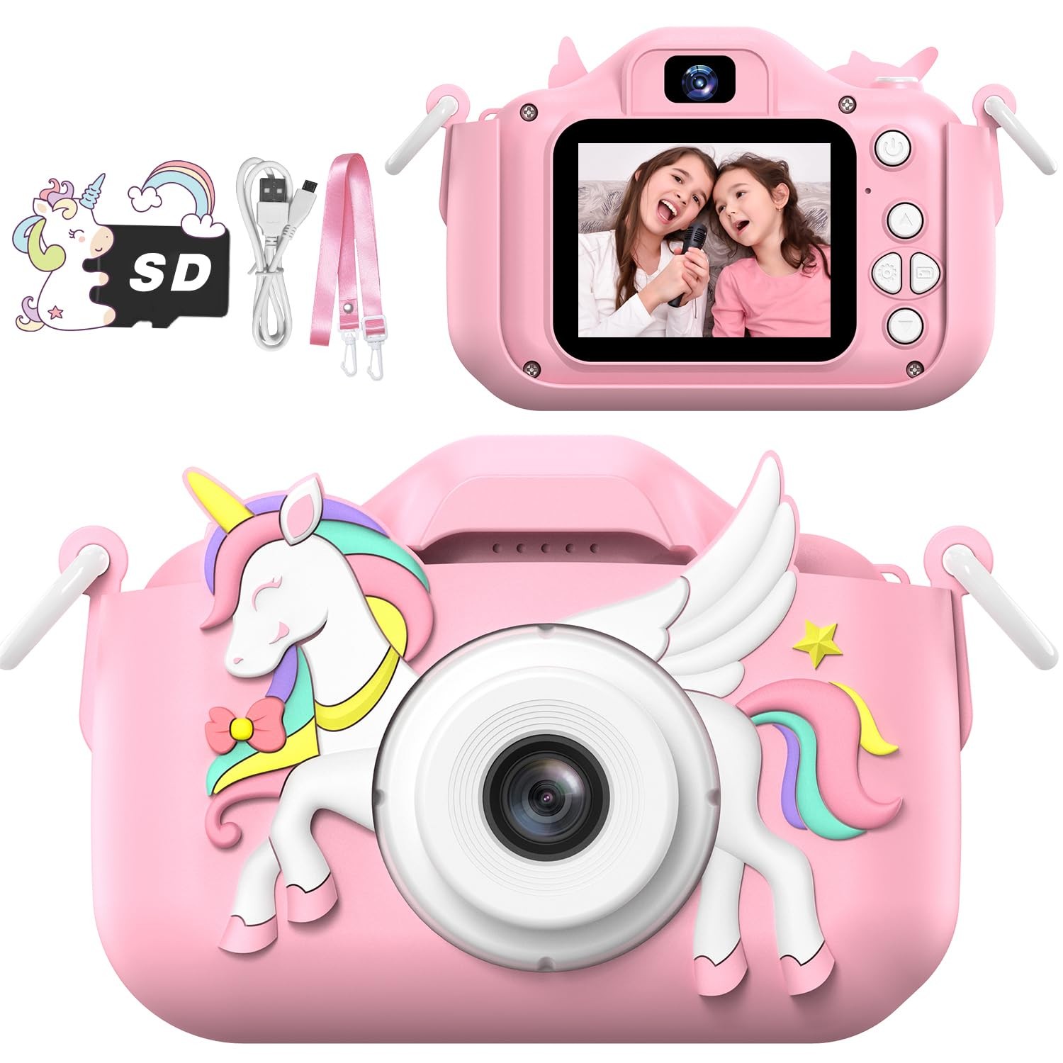 Children’s Camera Toys for Girls & Boys, 3-12 Years – 1080P HD Video Kids Dig…