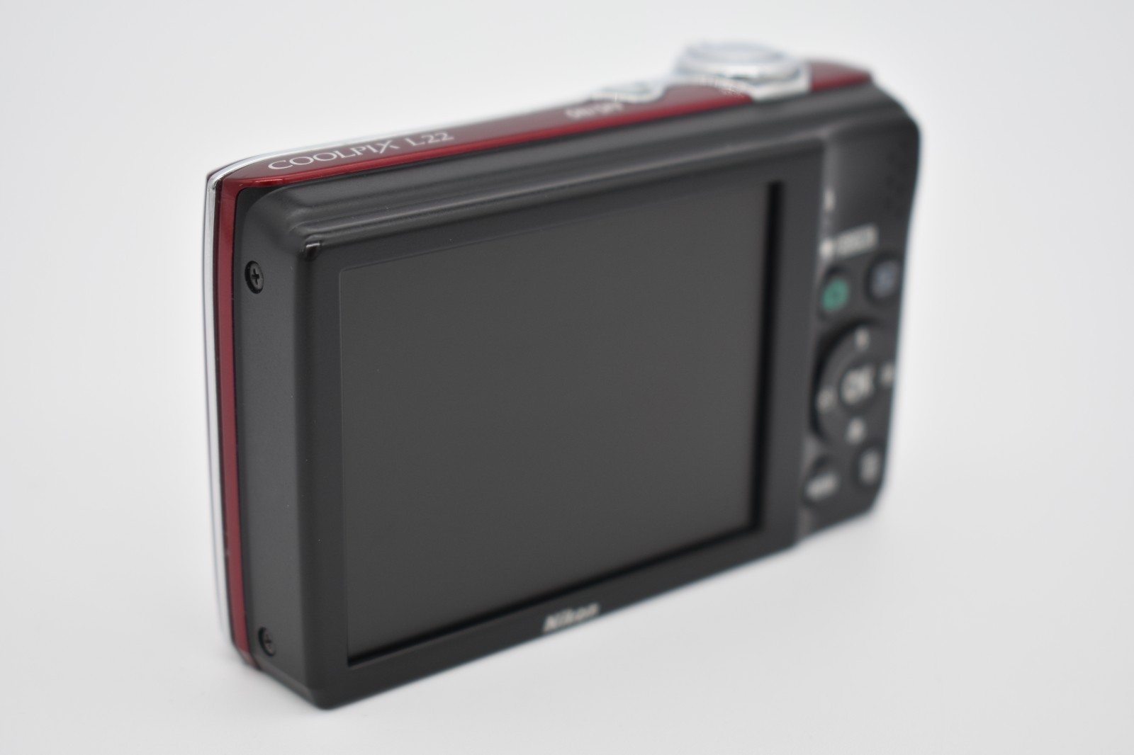 Nikon Coolpix L22 Red Digital Camera 12MP 3.6x Zoom – Bundle Fully Tested