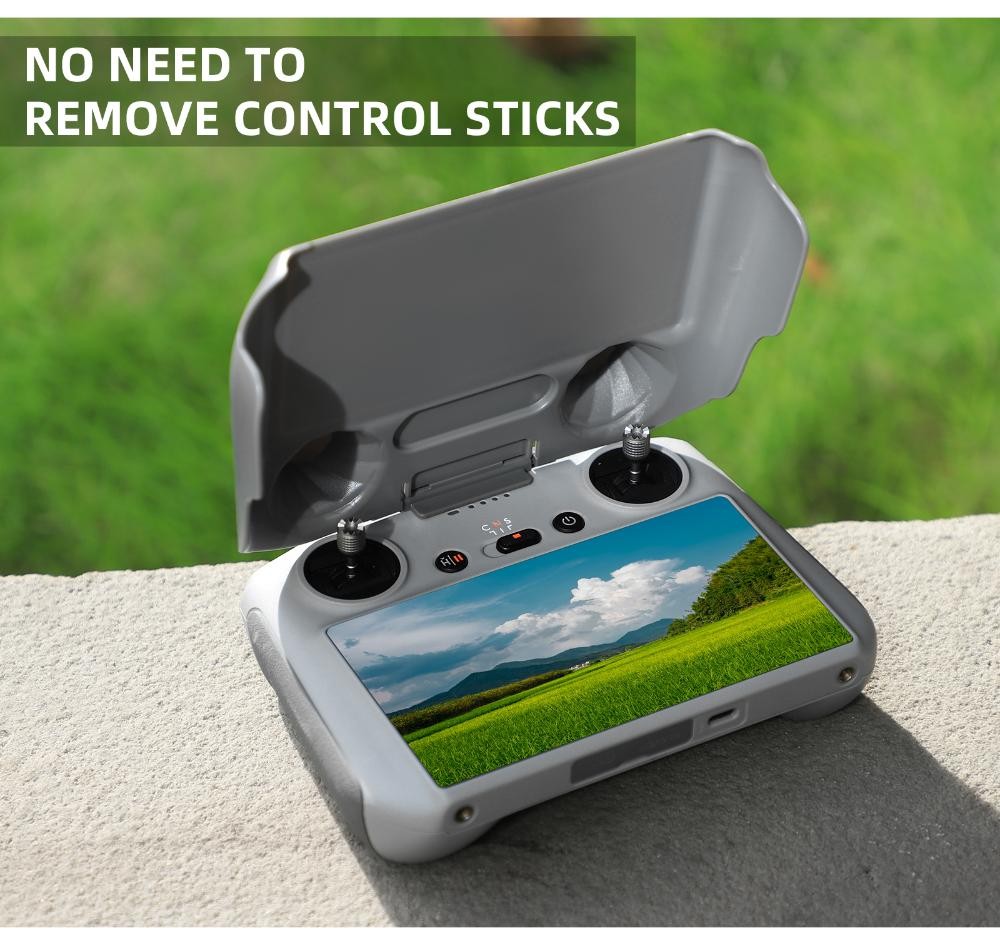 2 in1 Remote Control Screen Protective Cover Sun Shade Hood For DJI RC/Mini 3 Pr