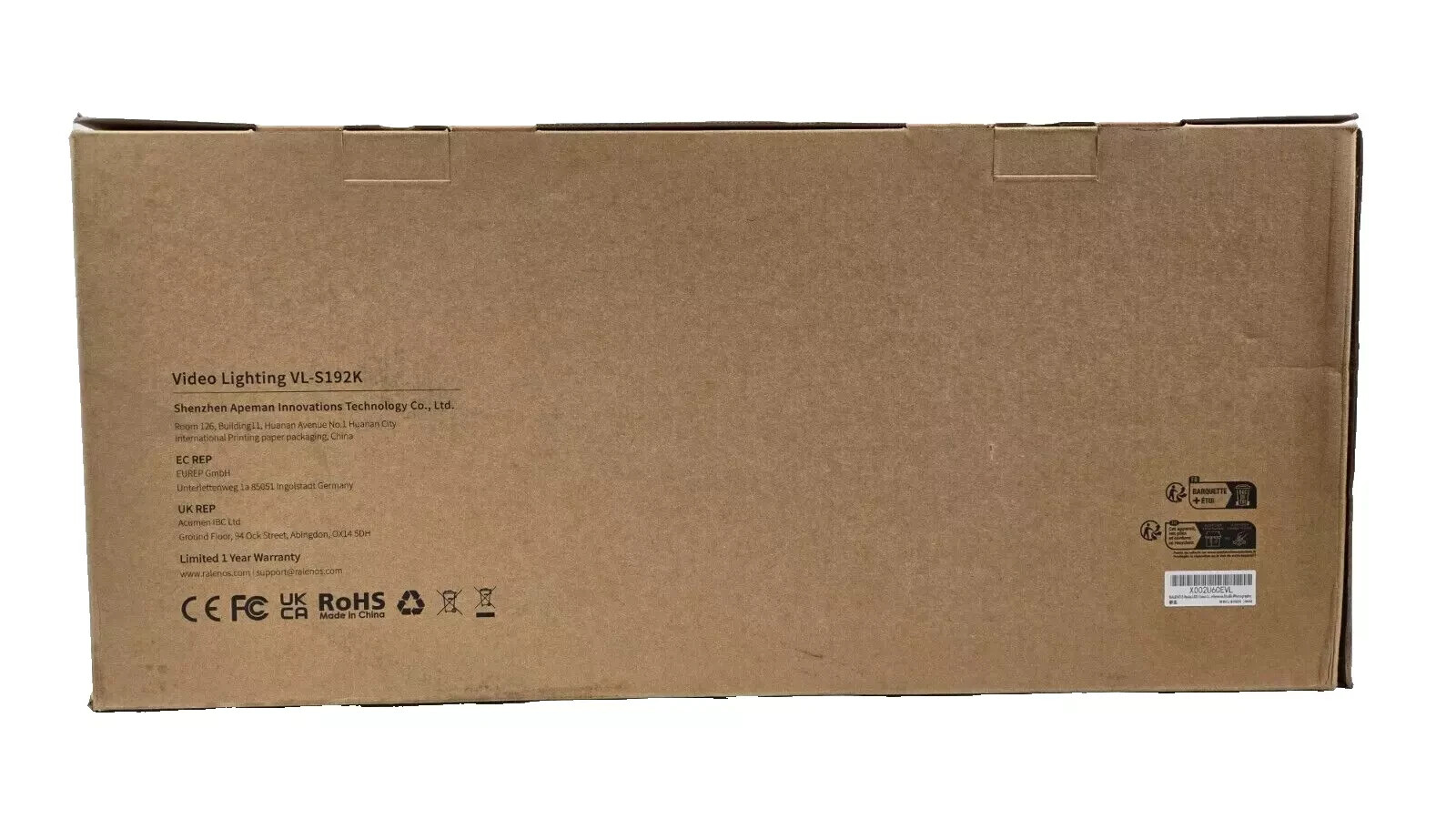 RALENO VL-S192K – 2 Pack LED Video Light and 75″ Stand Lighting Kit NEW